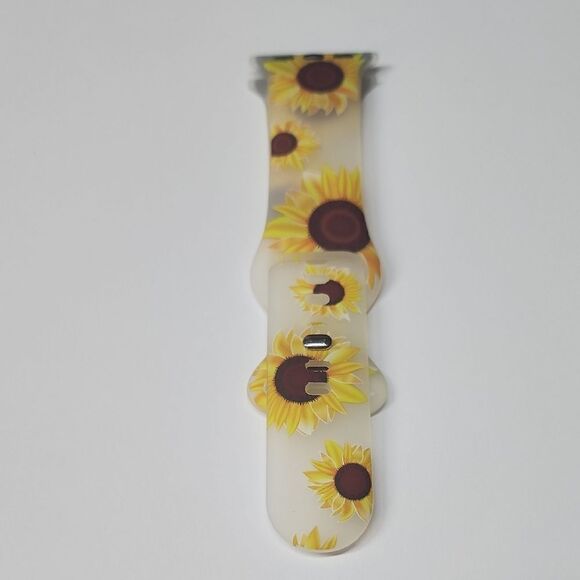 38mm Sunflower Pattern Watch Band - Picture 1 of 2